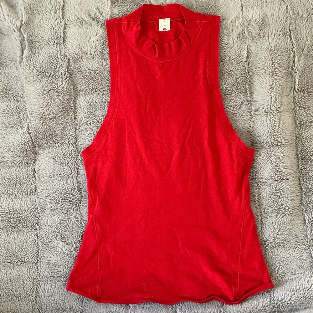 lululemon athletica Bold Red Muscle Tee